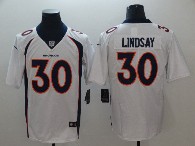 Men Denver Broncos #30 Lindsay White Nike Vapor Untouchable Limited Playe NFL Jerseys